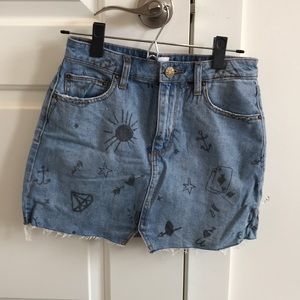 BDG denim skirt
